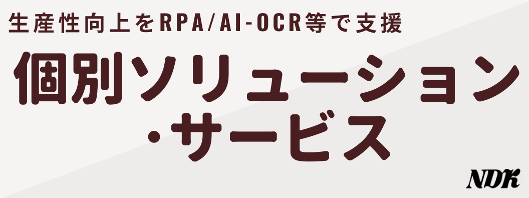 個別ソリューションサービス